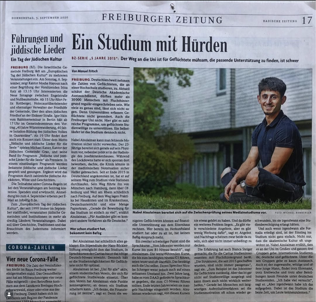 Ein Studium mit Hürden — Badische Zeitung